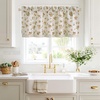 NICETOWN Blue Floral Curtains for Bedroom & Living Room, Linen Blend Drapes with Vintage Peony, Privacy & Light Filtering Inspired by British Museum’s Blue & White Porcelain, W52 x L84 in, 2 Panels(Yellow)