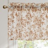 NICETOWN Blue Floral Curtains for Bedroom & Living Room, Linen Blend Drapes with Vintage Peony, Privacy & Light Filtering Inspired by British Museum’s Blue & White Porcelain, W52 x L84 in, 2 Panels(Yellow Brown)