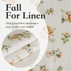 NICETOWN Blue Floral Curtains for Bedroom & Living Room, Linen Blend Drapes with Vintage Peony, Privacy & Light Filtering Inspired by British Museum’s Blue & White Porcelain, W52 x L84 in, 2 Panels(Yellow)