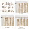 NICETOWN Blue Floral Curtains for Bedroom & Living Room, Linen Blend Drapes with Vintage Peony, Privacy & Light Filtering Inspired by British Museum’s Blue & White Porcelain, W52 x L84 in, 2 Panels(Yellow Oak)