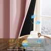 NICETOWN Boho Floral Curtains 100% Blackout for Living Room Bedroom 96 Inches Long Vintage Flower Drapes Thermal Insulated Soundproof Mid Century Botanica Grommet Window Treatment, 52″ W, 2 Panels(Peach Pink)