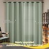 NICETOWN Boho Floral Curtains 100% Blackout for Living Room Bedroom 96 Inches Long Vintage Flower Drapes Thermal Insulated Soundproof Mid Century Botanica Grommet Window Treatment, 52″ W, 2 Panels(Sage Green)