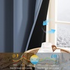 NICETOWN Boho Floral Curtains 100% Blackout for Living Room Bedroom 96 Inches Long Vintage Flower Drapes Thermal Insulated Soundproof Mid Century Botanica Grommet Window Treatment, 52″ W, 2 Panels(Stone Blue)