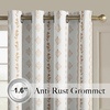 NICETOWN Boho Floral Curtains 100% Blackout for Living Room Bedroom 96 Inches Long Vintage Flower Drapes Thermal Insulated Soundproof Mid Century Botanica Grommet Window Treatment, 52″ W, 2 Panels(Floral Terracotta)