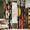 NICETOWN Boho Floral Curtains 100% Blackout for Living Room Bedroom 96 Inches Long Vintage Flower Drapes Thermal Insulated Soundproof Mid Century Botanica Grommet Window Treatment, 52″ W, 2 Panels(Boho Floral Navy Blue)
