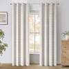 NICETOWN Boho Floral Curtains 100% Blackout for Living Room Bedroom 96 Inches Long Vintage Flower Drapes Thermal Insulated Soundproof Mid Century Botanica Grommet Window Treatment, 52″ W, 2 Panels(Floral Terracotta)