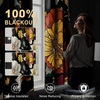 NICETOWN Boho Floral Curtains 100% Blackout for Living Room Bedroom 96 Inches Long Vintage Flower Drapes Thermal Insulated Soundproof Mid Century Botanica Grommet Window Treatment, 52″ W, 2 Panels(Boho Floral Black)