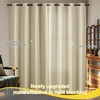 NICETOWN Boho Floral Curtains 100% Blackout for Living Room Bedroom 96 Inches Long Vintage Flower Drapes Thermal Insulated Soundproof Mid Century Botanica Grommet Window Treatment, 52″ W, 2 Panels(Cream)