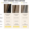 NICETOWN Boho Floral Curtains 100% Blackout for Living Room Bedroom 96 Inches Long Vintage Flower Drapes Thermal Insulated Soundproof Mid Century Botanica Grommet Window Treatment, 52″ W, 2 Panels(Khaki)