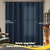 NICETOWN Boho Floral Curtains 100% Blackout for Living Room Bedroom 96 Inches Long Vintage Flower Drapes Thermal Insulated Soundproof Mid Century Botanica Grommet Window Treatment, 52″ W, 2 Panels(Navy)