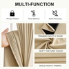 NICETOWN Boho Floral Curtains 100% Blackout for Living Room Bedroom 96 Inches Long Vintage Flower Drapes Thermal Insulated Soundproof Mid Century Botanica Grommet Window Treatment, 52″ W, 2 Panels(Biscotti Beige)