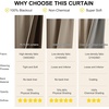 NICETOWN Boho Floral Curtains 100% Blackout for Living Room Bedroom 96 Inches Long Vintage Flower Drapes Thermal Insulated Soundproof Mid Century Botanica Grommet Window Treatment, 52″ W, 2 Panels(Cappuccino)