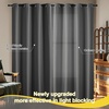 NICETOWN Boho Floral Curtains 100% Blackout for Living Room Bedroom 96 Inches Long Vintage Flower Drapes Thermal Insulated Soundproof Mid Century Botanica Grommet Window Treatment, 52″ W, 2 Panels(Grey)