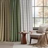 NICETOWN Buffalo Plaid Full Blackout Linen Curtain Panels 84 Inches(Diagonal Check | Linen)