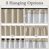 NICETOWN DIY Pinch Pleat Greige 100% Blackout Linen Curtains 96 inches Long, Back Tab/Rod Pocket/Hook Belt Heavyweight Window Treatments White Liner for Bedroom, 2 Panels, W52 x L96(Beige)