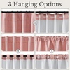 NICETOWN DIY Pinch Pleat Greige 100% Blackout Linen Curtains 96 inches Long, Back Tab/Rod Pocket/Hook Belt Heavyweight Window Treatments White Liner for Bedroom, 2 Panels, W52 x L96(Pink)