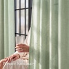 NICETOWN Natural Faux Linen Curtains 63 Inch Length 2 Panels, W55xL63(Sage Green)