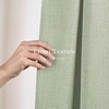NICETOWN Natural Faux Linen Curtains 63 Inch Length 2 Panels, W55xL63(Sage Green)