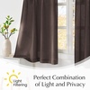 NICETOWN Natural Pinch Pleated Linen Kitchen Window Curtains(Taupe)