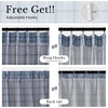 NICETOWN Pinch Pleated Blue Plaid Curtains 2 Panels, W40 x L84 in, Linen Blend Light Filtering Privacy Draperies with Grid Tartan Pattern, Premium Curtains for Living Room, Dining Room with Hooks(Dusty Blue)