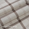 NICETOWN Pinch Pleated Blue Plaid Curtains 2 Panels, W40 x L84 in, Linen Blend Light Filtering Privacy Draperies with Grid Tartan Pattern, Premium Curtains for Living Room, Dining Room with Hooks(Off-white)
