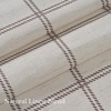 NICETOWN Pinch Pleated Blue Plaid Curtains 2 Panels, W40 x L84 in, Linen Blend Light Filtering Privacy Draperies with Grid Tartan Pattern, Premium Curtains for Living Room, Dining Room with Hooks(Linen White)