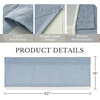 NICETOWN Sage Green 2 Layers Linen Valance, 52″ W x 18″ L, 1 Panel(Dusty Blue)