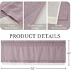 NICETOWN Sage Green 2 Layers Linen Valance, 52″ W x 18″ L, 1 Panel(Dusty Mauve)