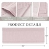 NICETOWN Sage Green 2 Layers Linen Valance, 52″ W x 18″ L, 1 Panel(Light Pink)