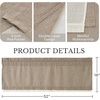 NICETOWN Sage Green 2 Layers Linen Valance, 52″ W x 18″ L, 1 Panel(Natural)