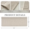 NICETOWN Sage Green 2 Layers Linen Valance, 52″ W x 18″ L, 1 Panel(Oatmeal)