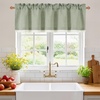 NICETOWN Sage Green 2 Layers Linen Valance, 52″ W x 18″ L, 1 Panel(Sage Green)