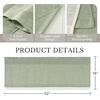 NICETOWN Sage Green 2 Layers Linen Valance, 52″ W x 18″ L, 1 Panel(Sage Green)