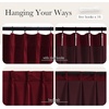 NICETOWN Sage Green Velvet Blackout Curtains 96 Inch Long for Bedroom, Dorm, Dining/Living Room, Thermal Solid Heavy Matt Pinch Pleat Back Tab Track Window Treatment for Hall, Theater (2 Panels, 40 W)(Red)