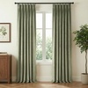 NICETOWN Sage Green Velvet Blackout Curtains 96 Inch Long for Bedroom, Dorm, Dining/Living Room, Thermal Solid Heavy Matt Pinch Pleat Back Tab Track Window Treatment for Hall, Theater (2 Panels, 40 W)(Sage Green)