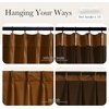 NICETOWN Sage Green Velvet Blackout Curtains 96 Inch Long for Bedroom, Dorm, Dining/Living Room, Thermal Solid Heavy Matt Pinch Pleat Back Tab Track Window Treatment for Hall, Theater (2 Panels, 40 W)(Gold Brown)