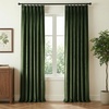 NICETOWN Sage Green Velvet Blackout Curtains 96 Inch Long for Bedroom, Dorm, Dining/Living Room, Thermal Solid Heavy Matt Pinch Pleat Back Tab Track Window Treatment for Hall, Theater (2 Panels, 40 W)(Olive Green)