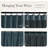 NICETOWN Sage Green Velvet Blackout Curtains 96 Inch Long for Bedroom, Dorm, Dining/Living Room, Thermal Solid Heavy Matt Pinch Pleat Back Tab Track Window Treatment for Hall, Theater (2 Panels, 40 W)(Stone Blue)