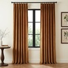 NICETOWN Sage Green Velvet Blackout Curtains 96 Inch Long for Bedroom, Dorm, Dining/Living Room, Thermal Solid Heavy Matt Pinch Pleat Back Tab Track Window Treatment for Hall, Theater (2 Panels, 40 W)(Gold Brown)