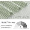 NICETOWN Sheer Sage Linen Striped Print Kitchen Curtains, 30×24, 2 Panels(Sage Green)