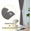 NICETOWN Strong Magnetic Curtain Tiebacks – Modern Simple Style Curtain Ties Backs Holdbacks Holders for Indoor/Outdoor Curtains (White, 18.5 X 4 Inches, Set of 4)(Grey)