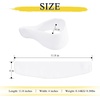 NICETOWN Strong Magnetic Curtain Tiebacks – Modern Simple Style Curtain Ties Backs Holdbacks Holders for Indoor/Outdoor Curtains (White, 18.5 X 4 Inches, Set of 4)(White)