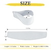 NICETOWN Strong Magnetic Curtain Tiebacks – Modern Simple Style Curtain Ties Backs Holdbacks Holders for Indoor/Outdoor Curtains (White, 18.5 X 4 Inches, Set of 4)(Greyish White)