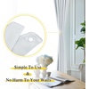 NICETOWN Strong Magnetic Curtain Tiebacks – Modern Simple Style Curtain Ties Backs Holdbacks Holders for Indoor/Outdoor Curtains (White, 18.5 X 4 Inches, Set of 4)(Greyish White)
