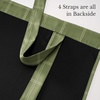 NICETOWN Taupe Fall Farmhouse Plaid 100% Blackout Ballon Shades, 34W x 45L(Grid Pattern | Olive Green & White)