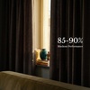NICETOWN Vintage Olive Dark Green Pinch Pleated Linen Curtains 90 inch Long(French Taupe)
