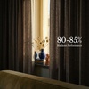 NICETOWN Vintage Olive Dark Green Pinch Pleated Linen Curtains 90 inch Long(Oatmeal)