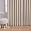 NICETOWN Vintage Olive Dark Green Pinch Pleated Linen Curtains 90 inch Long(Taupe)