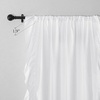 NICETOWN White Ruffle Shabby Chic Curtains 84 inch Long, Rod Pocket Privacy with Some Soft Light Filtering French Country Flowy Drapes for Living Room/Farmhouse/Bedroom, 2 Panels=104″ Wide(White)
