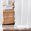 NICETOWN White Ruffle Shabby Chic Curtains 84 inch Long, Rod Pocket Privacy with Some Soft Light Filtering French Country Flowy Drapes for Living Room/Farmhouse/Bedroom, 2 Panels=104″ Wide(White)